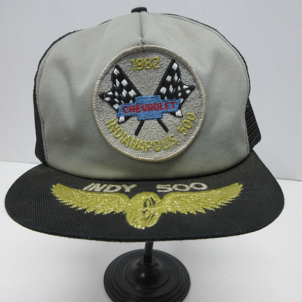 Vintage 1982 Chevrolet Indianapolis 500 Mesh Trucker Hat Cap Snapback Indy‎ 500